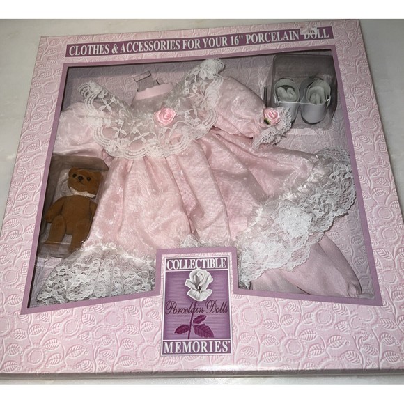 Kmart Toys Collectible Memories Pink Dress 6 Doll Outfit Shoes